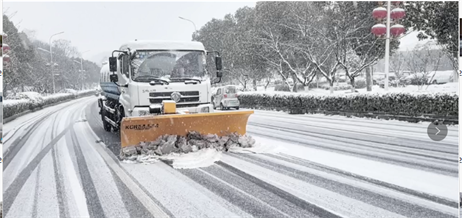 清除道路积雪